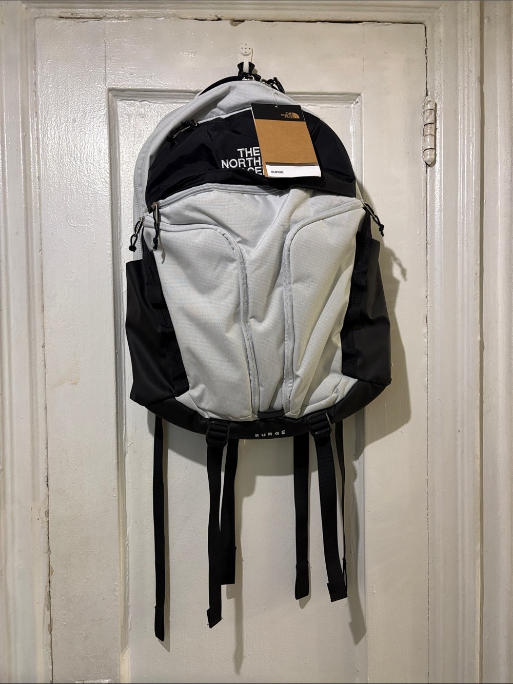 The North Face Black & Light Gray Backpack - Surge Style